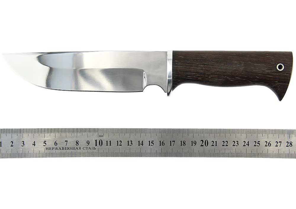 Нож Окский Орел ст.65х13 дерево Граб с берестой (5522)