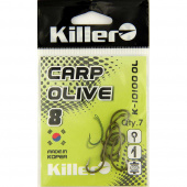 Крючки Killer CARP OLIVE №8  (10100 OL)