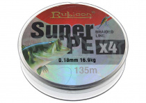 Леска плетеная Rubicon Super PE 4x 135m 0,14