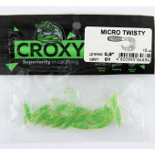 Приманка силиконовая (CROXY) MICRO TWISTY 0,9'' цвет 01 (уп/15шт) 009.9860