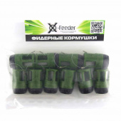 Груз-кормушка пл. X-FEEDER PL GREEN BULLET COWL SPORT 015 г (25 мл, цвет зеленый)