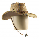 Шляпа текстиль цвет бежевый с рисунком