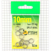Кольцо заводное FISH d10 (25кг) (10шт)