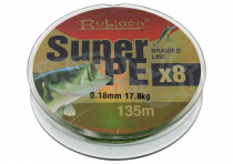 Леска плетеная Rubicon Super PE 8x 135m 0,20