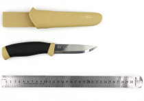Нож Morakniv Companion Desert, нерж.сталь, прорезин.рукоять с желтыми накладками.13166 (R53227)