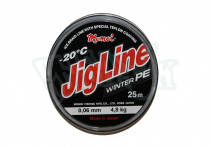 Леска-шнур JigLine Winter 25м (0.06) серый
