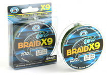 Леска BRAID X9  100м (0,16) GROWS CULTURE