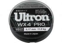 Леска плетенка ULTRON WX 4 PRO 100м(0.08мм) 5.5кг, хаки
